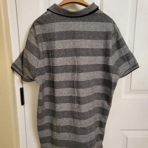 Michael Kors Polo Shirt, Grey and Black Strips SIZE: MEDIUM - Picture 6 of 6